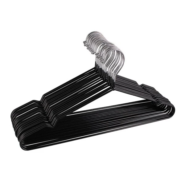 Non-slip rubber friction metal hanger 